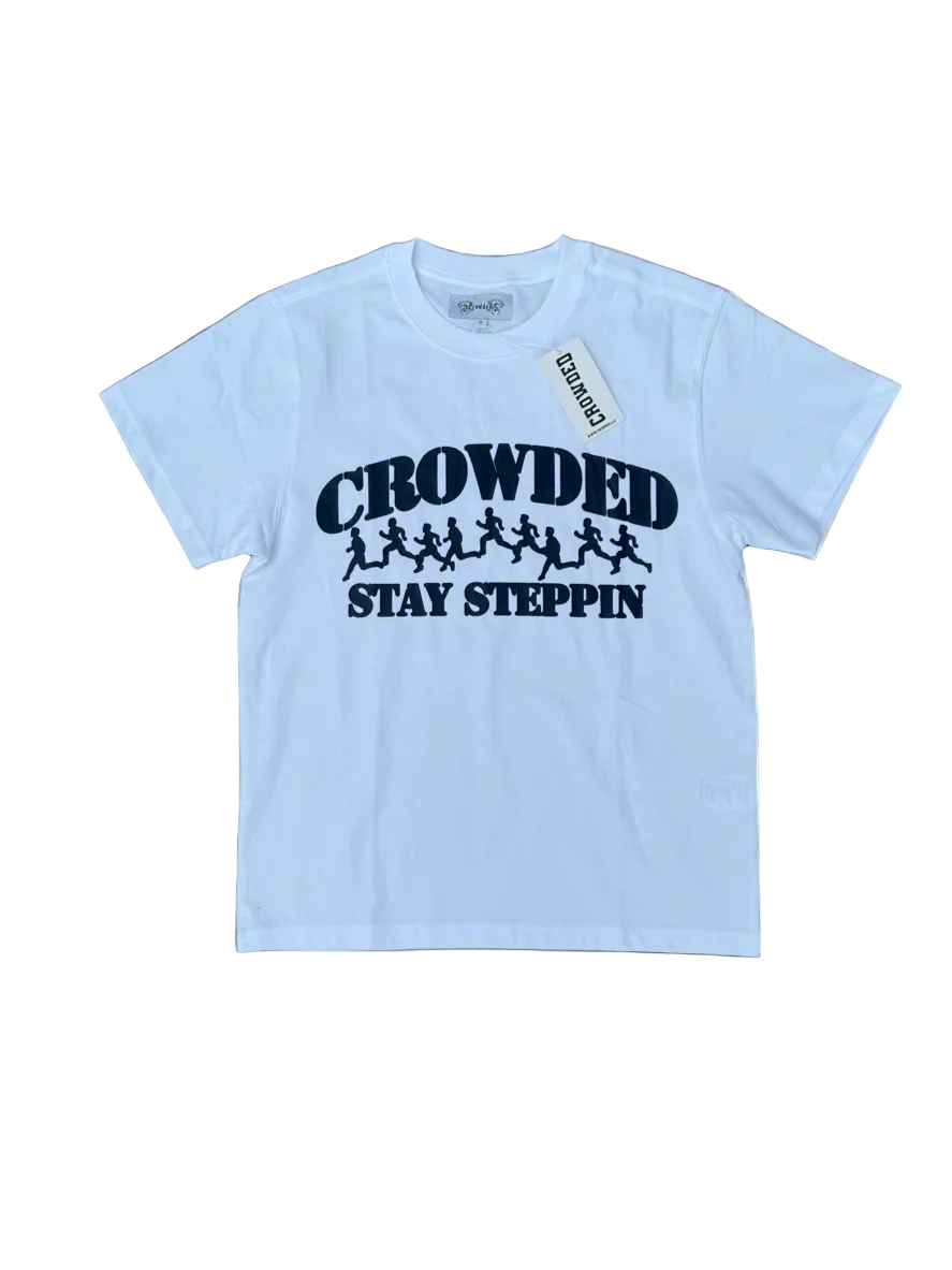 STAY STEPPIN TEE "NAVY"