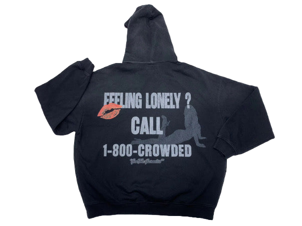 1-800-CROWDED WASHED BLACK